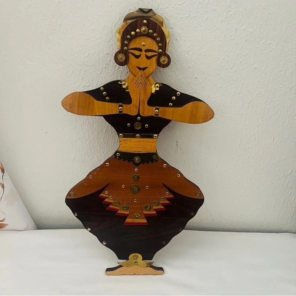 Hand Crafted Artistic Wall Decor Bundle of 3 Brown and Gold Beautiful Designs